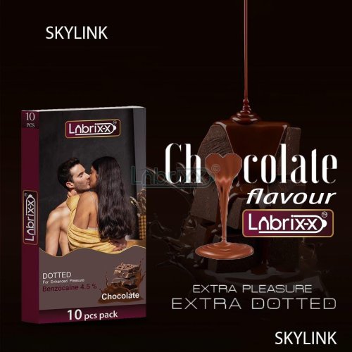 Chocolate Flavour Extra Dotted Condom
