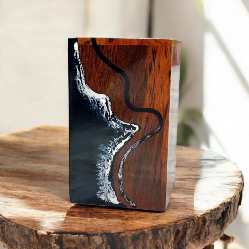 Epoxy Rosewood Urn Box