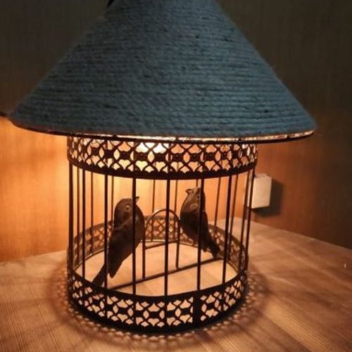 Bird Cage Hanging Pendant Light