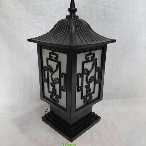 Black Aluminium Fancy Gate Light