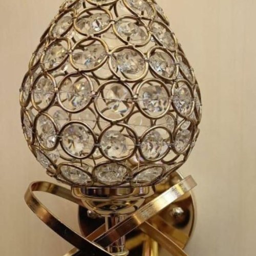 Premium Golden Crystal LED Wall Lamp