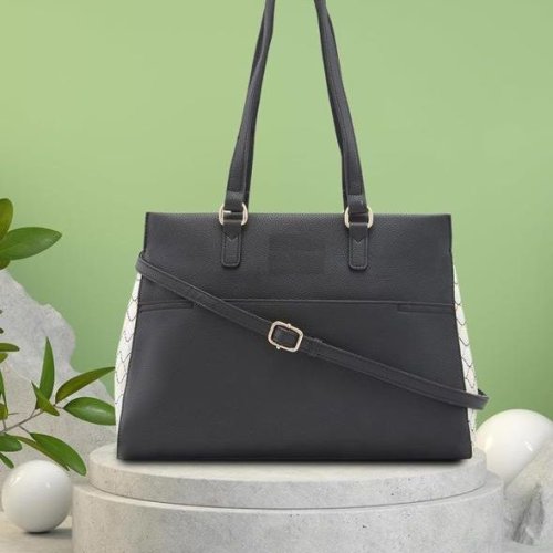 Ladies Structured Tote Bag with Sling Strap Ladies Structured Tote Bag with Sling Strap
