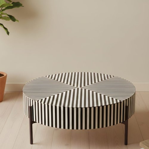 Bone Inlay Coffee Table