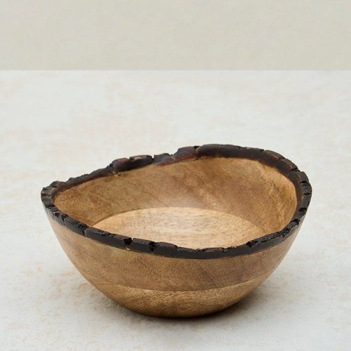 Brown Wooden Salad Bowl