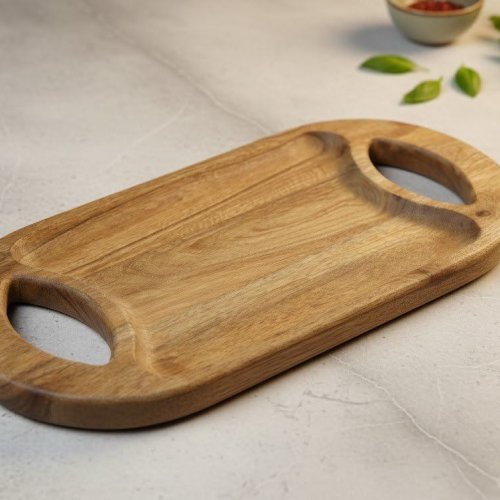 Rectangular Mango Wood Serving Tray