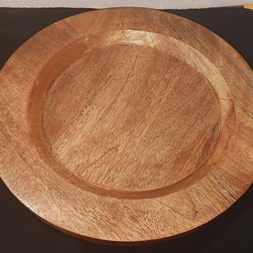 Round Wooden Rustic Design Charger Plate