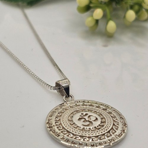 92.5 Sterling Silver Mahamrityunjay Pendant
