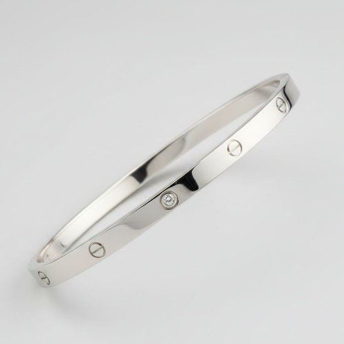 Cartier Inspired Sterling Silver Bangle
