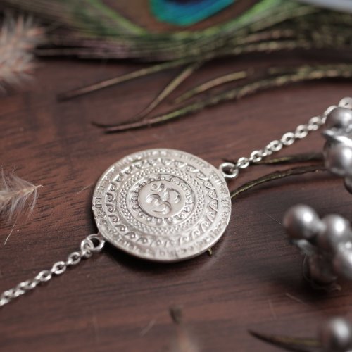 Mahamrityunjaya Sterling Silver Bracelet