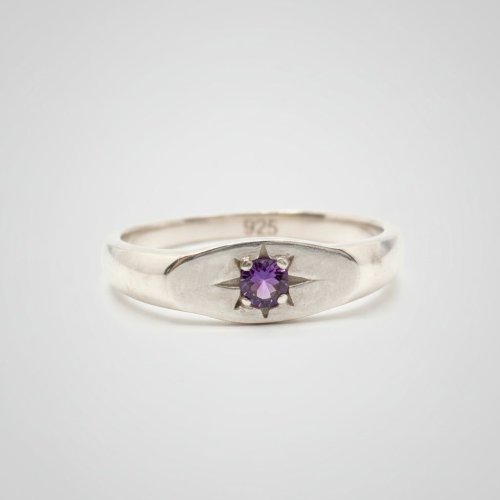 Star Stone Sterling Silver Ring