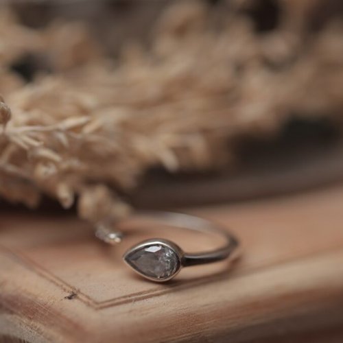 Sterling Silver Tear Drop Ring