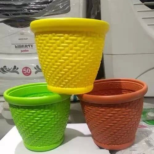 12 Inch Wicker Flower Pot