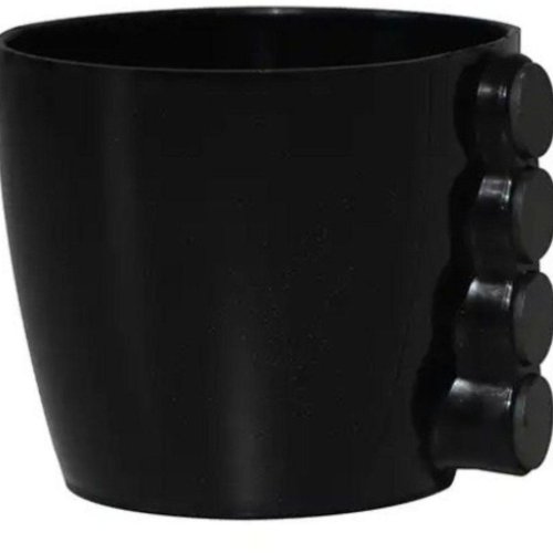 Black Valencia Magnet Flower Pot
