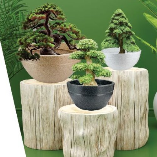 Round Corso Plastic Planter