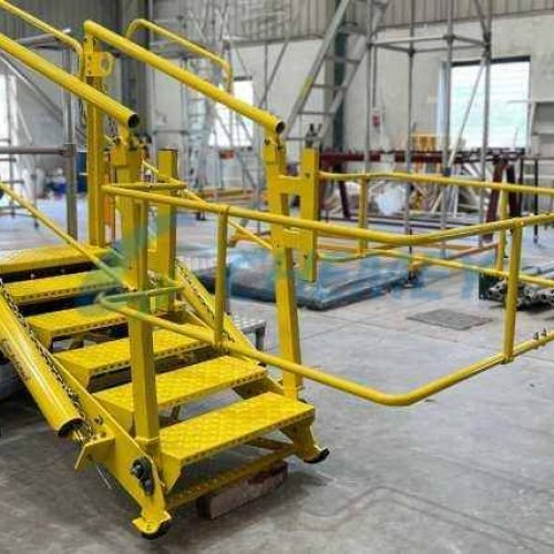 Folding Stair Retractable Access Platform