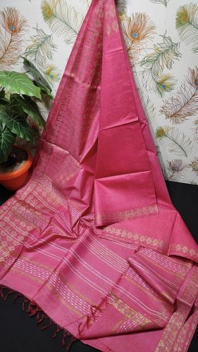 Ladies Semi Silk Zari Border Traditional Saree