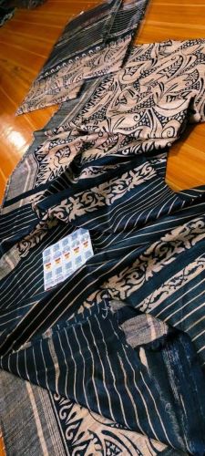 Ladies Tussar Ghicha Silk Printed Masraiz Border Saree