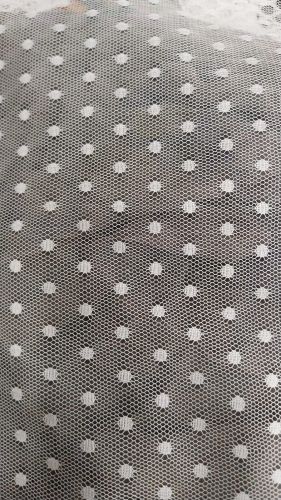 Bindi Dot Pattern Nylon Net Fabric