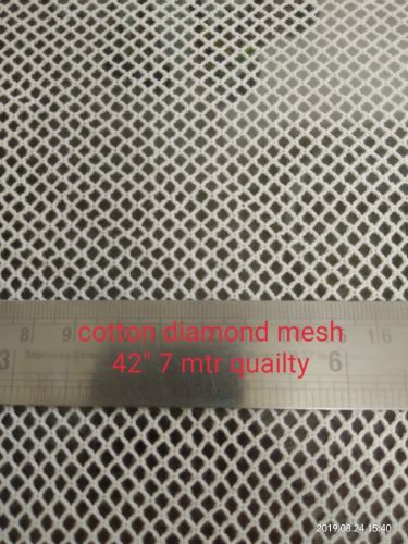 Cotton Diamond Mesh Net Fabric