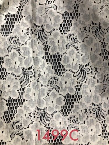 Elegant Cotton Floral Lace Net Fabric