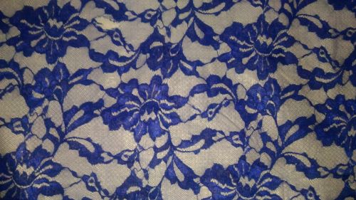 Floral Scroll Pattern Raschel Lace Fabric