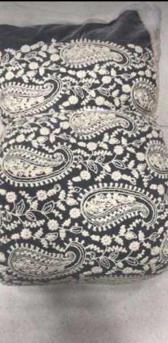 Paisley Floral Embroidered Net Fabric Roll