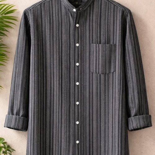 Black Men Premium Cotton Shirts Black Men Premium Cotton Shirts