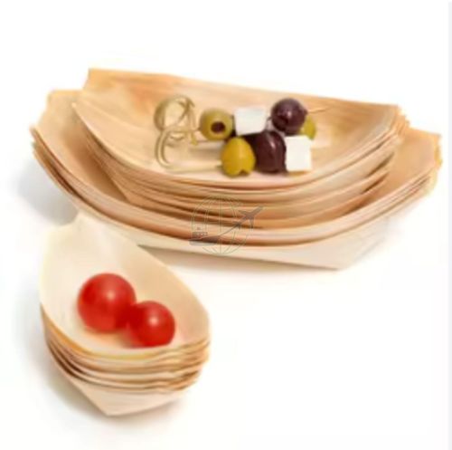 Bamboo Disposable Boat Tray for Snacks