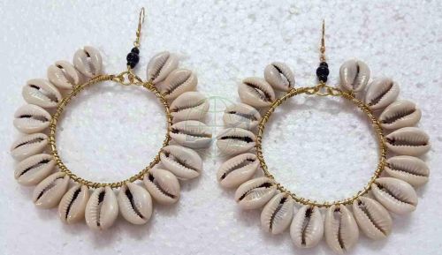 Elegant Cowry Shell Earrings