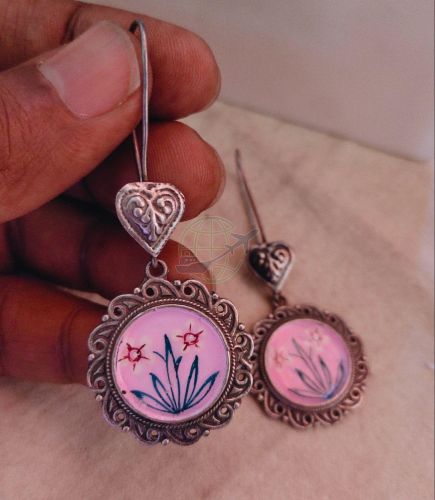 Enamel Hand Painted Earrings