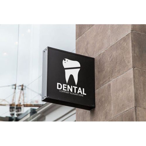 Custom LED Dental Clinic Sign Board with 3D Tooth Logo