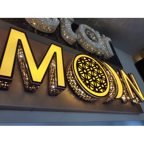Designer LED Jali Pattern 3D Channel Letter Sign Board