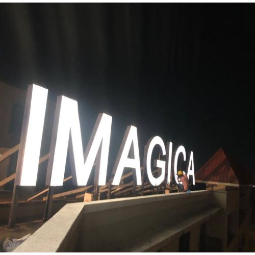 Giant LED Metal Channel Letter Rooftop Sign Board