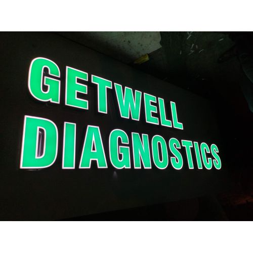 Green LED ACP Channel Letter Medical Sign Board