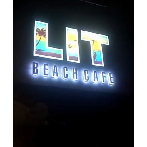 LED Backlit Acrylic 3D Letter Restaurant Branding Sign Board