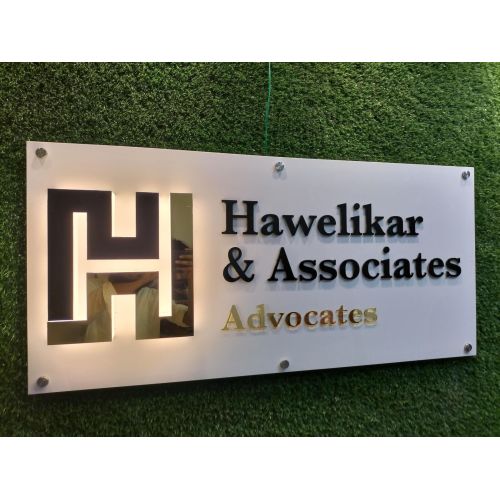 Premium Backlit Acrylic Panel 3D Letter Office Sign Board