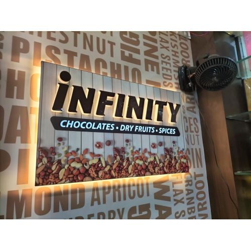 Premium Indoor Backlit Acrylic Wall Branding Sign Board