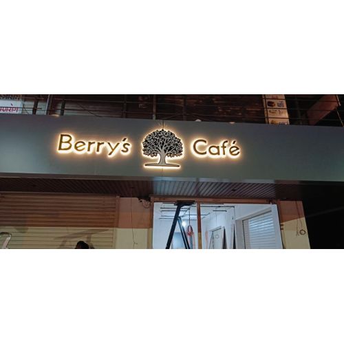 Round LED Acrylic Restaurant Branding Logo Sign Board