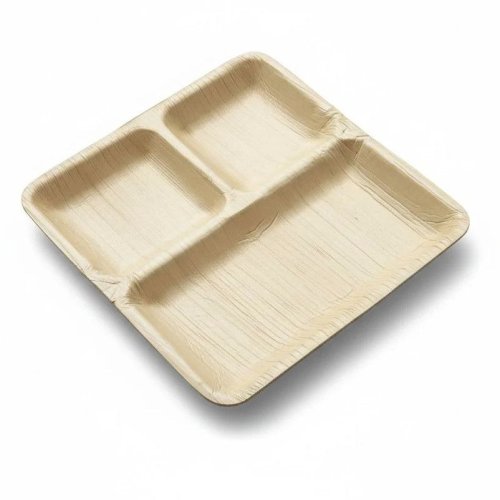 10 Inch 3CP Square Areca Leaf Plate