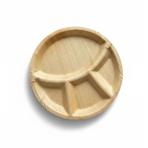 12 Inch 4CP Round Areca Leaf Plate