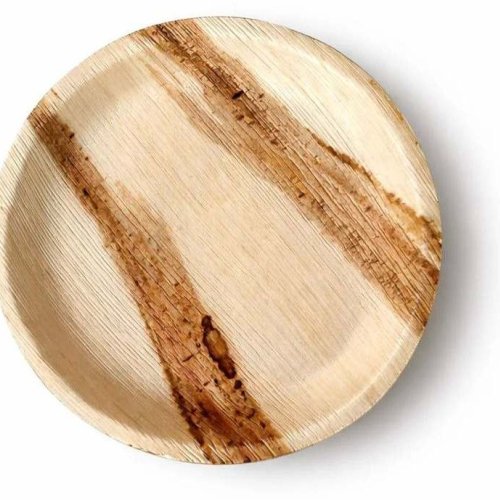12 Inch Shallow Round Areca Leaf Plate