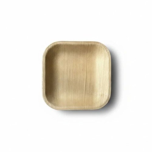 6 Inch Flat Square Areca Leaf Plate