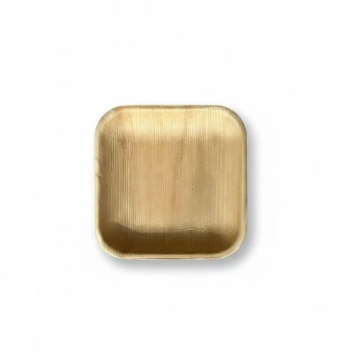 7 Inch Flat Square Areca Leaf Plate 7 Inch Flat Square Areca Leaf Plate