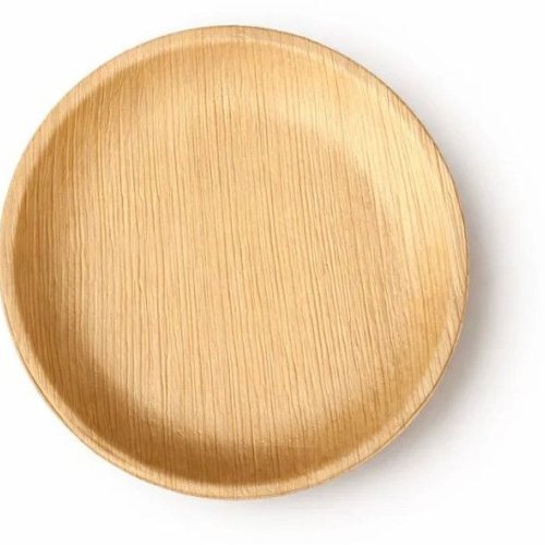 7 Inch Shallow Round Areca Leaf Plate