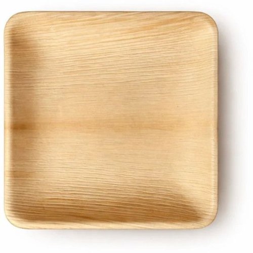 8 Inch Flat Square Areca Leaf Plate