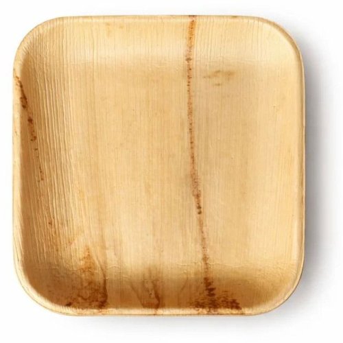 9 Inch Flat Square Areca Leaf Plate