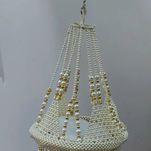 Decorative Pearl Jhula for Laddu Gopal Ji