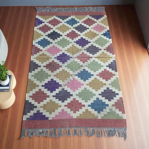 Handloom Jute Wool Rug