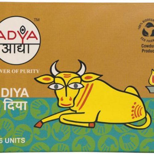 Adya Cow Dung Diya Pack