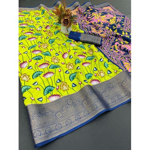 Designer Dola Silk Saree with Jacquard Border